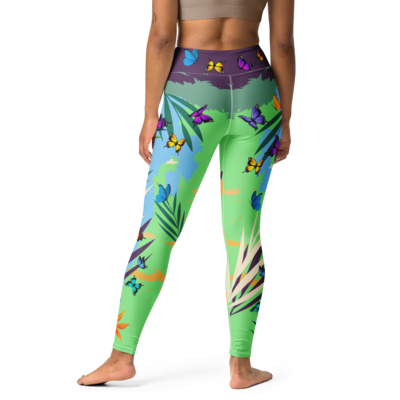 Custom Butterfly Yoga Leggings
