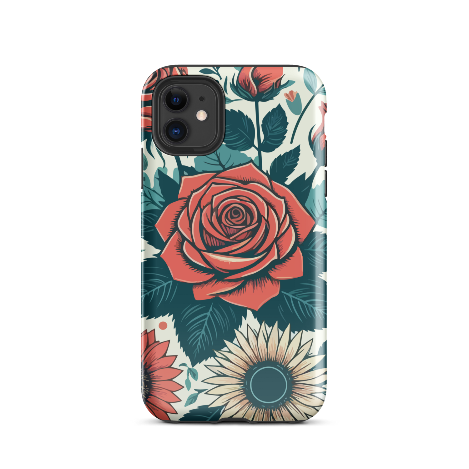 Floral Rose Tough Case for iPhone®