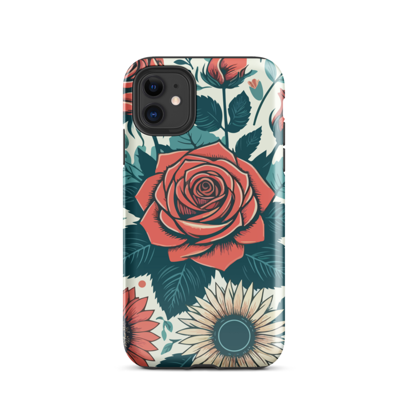 Floral Rose Tough Case for iPhone®