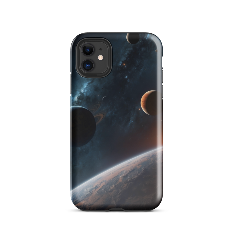 Space Scape Theme Tough Case for iPhone®