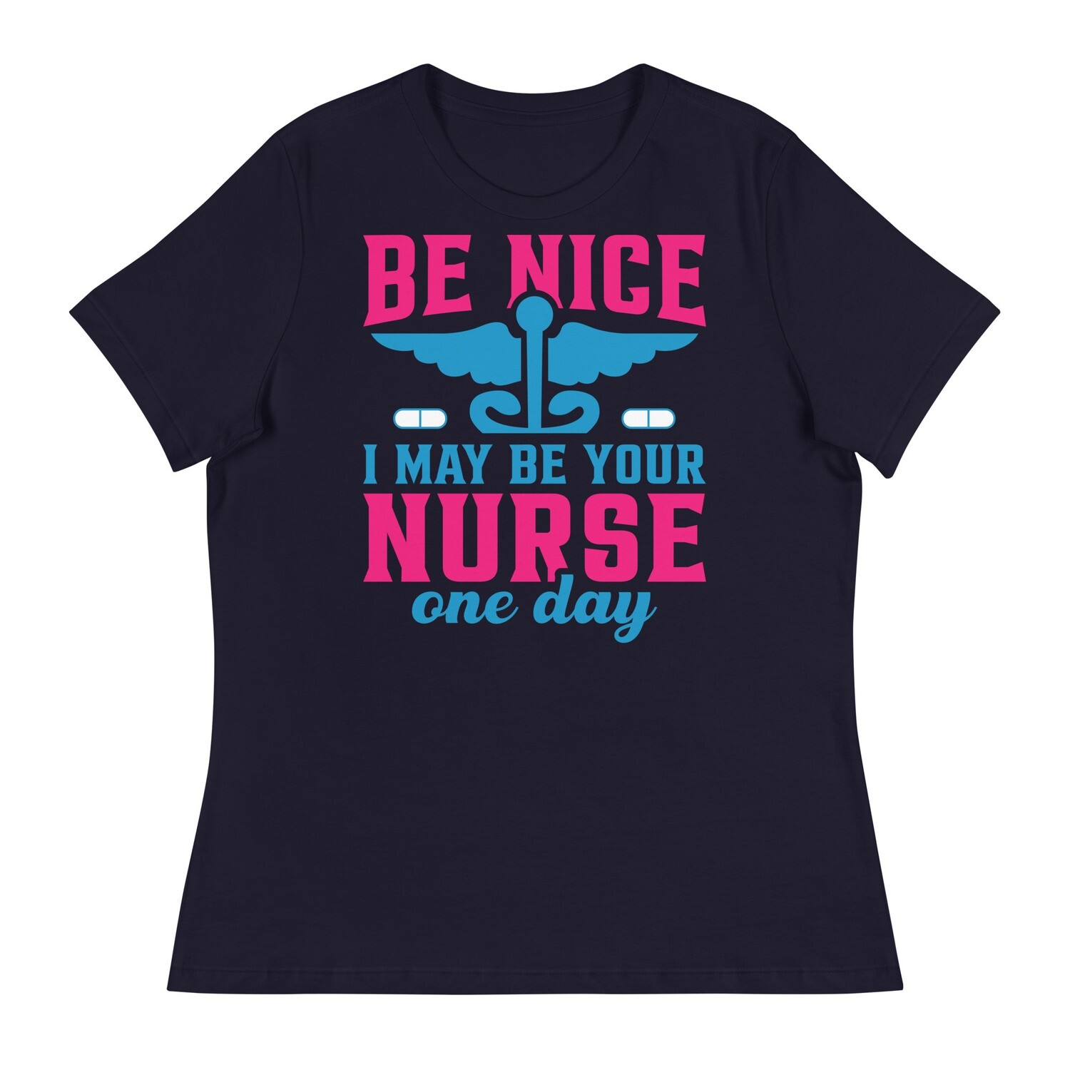 Women&#39;s Nurse Theme Inspired Relaxed T-Shirt