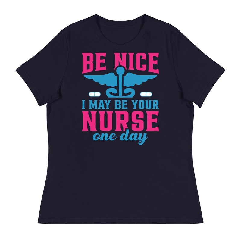 Women&#39;s Nurse Theme Inspired Relaxed T-Shirt