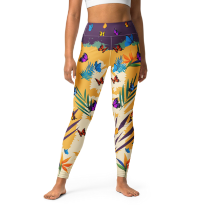 Custom Butterfly Yoga Leggings