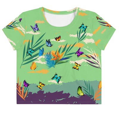 Custom Butterfly Crop Tee
