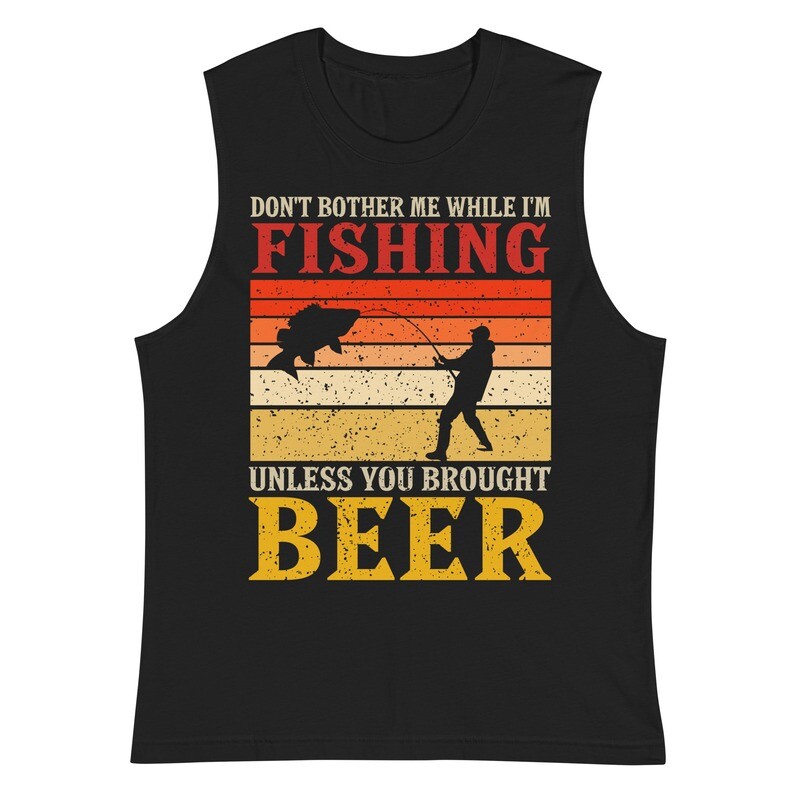 Fishing Theme Muscle Sleeveless tank