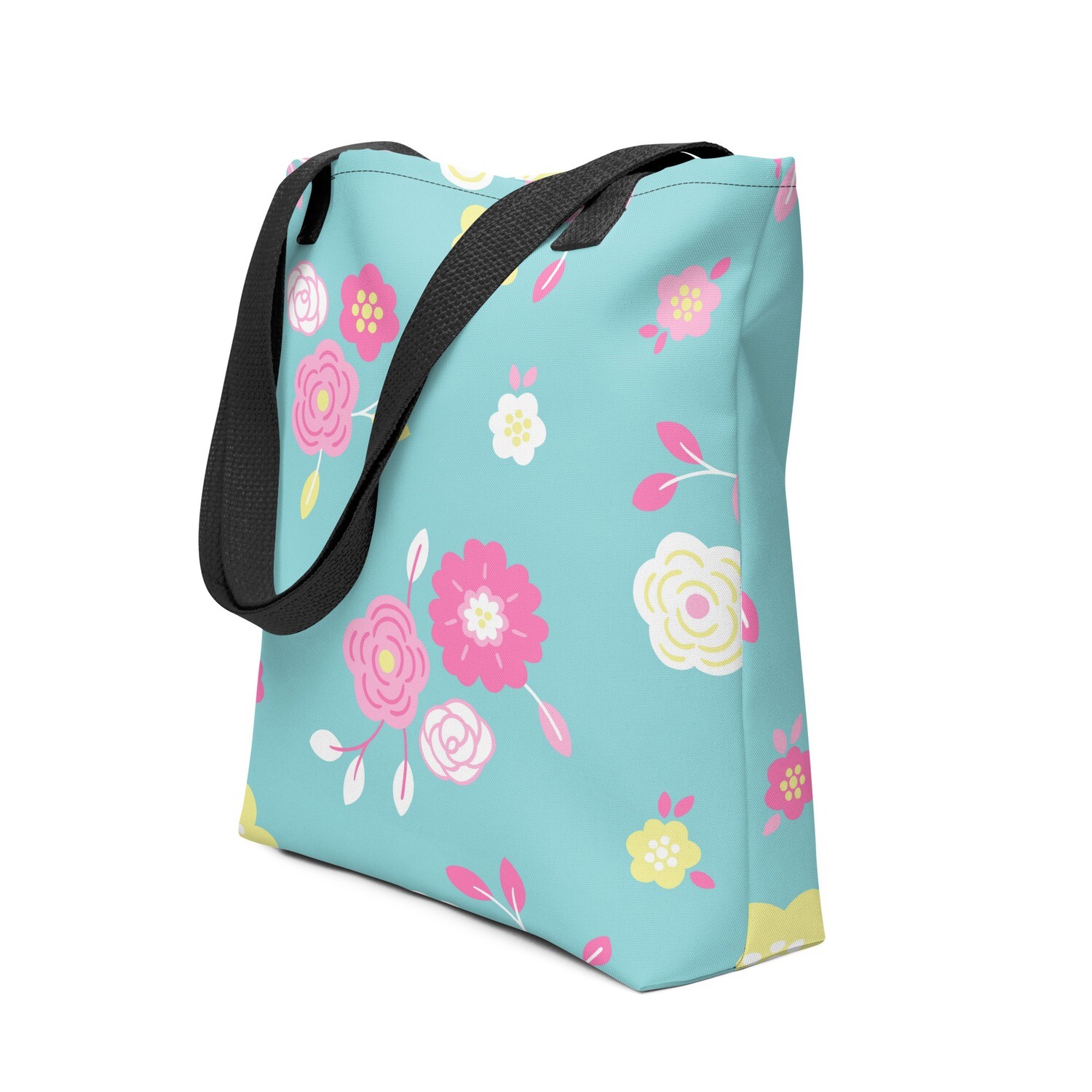 Floral Blue Tote bag