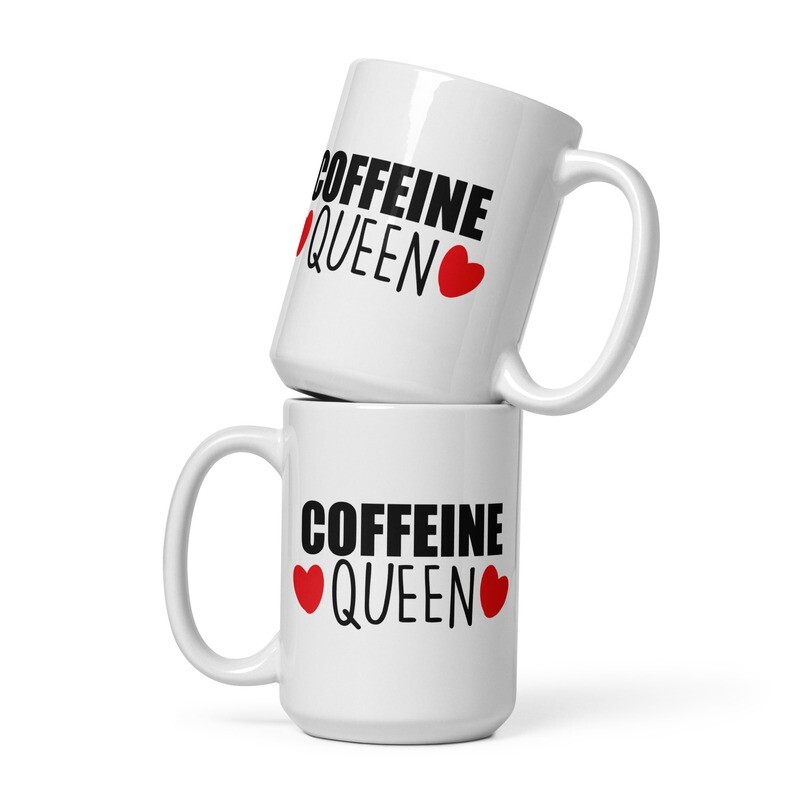 Love Coffeine Queen Glossy Mug