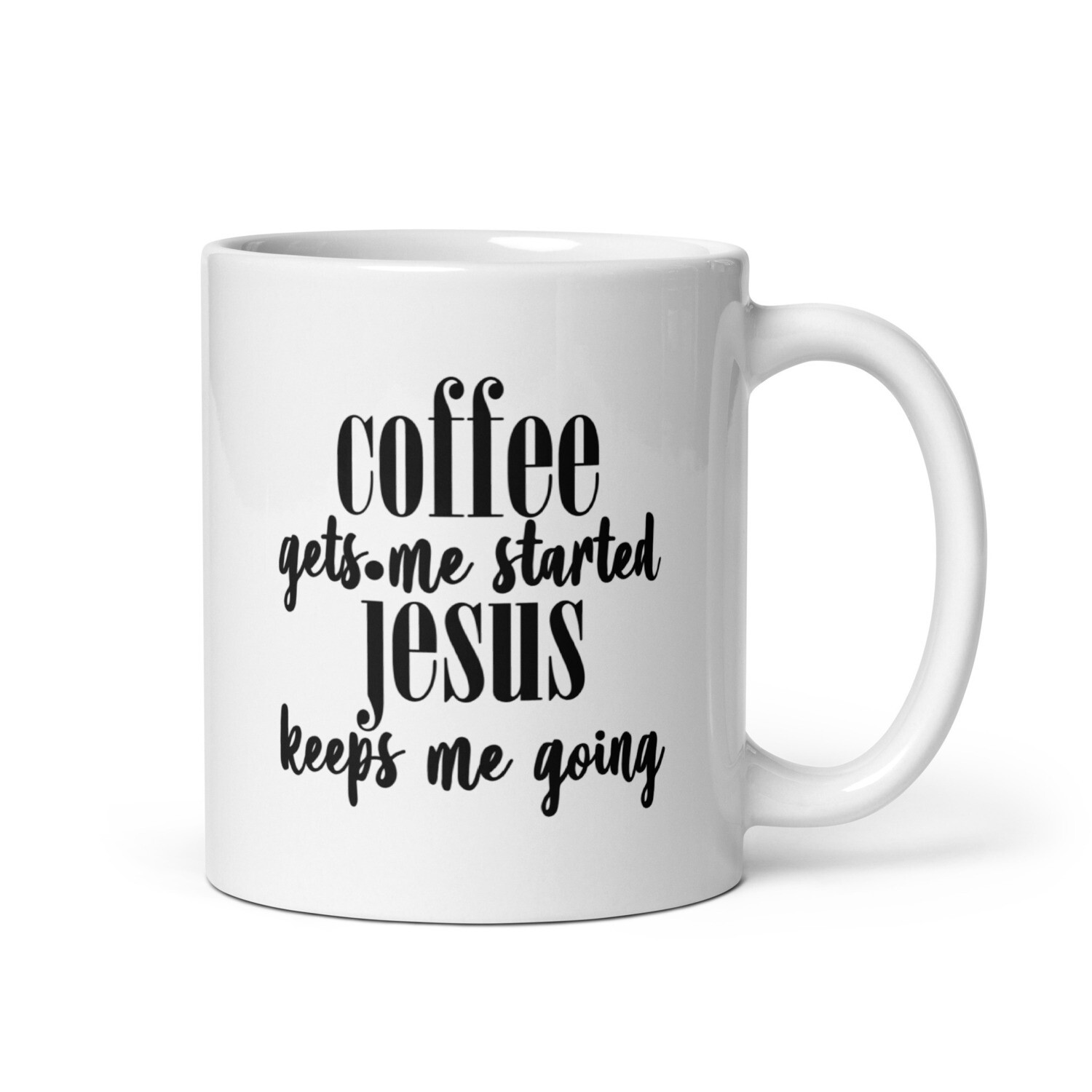 Coffee &amp; Jesus Glossy Mug