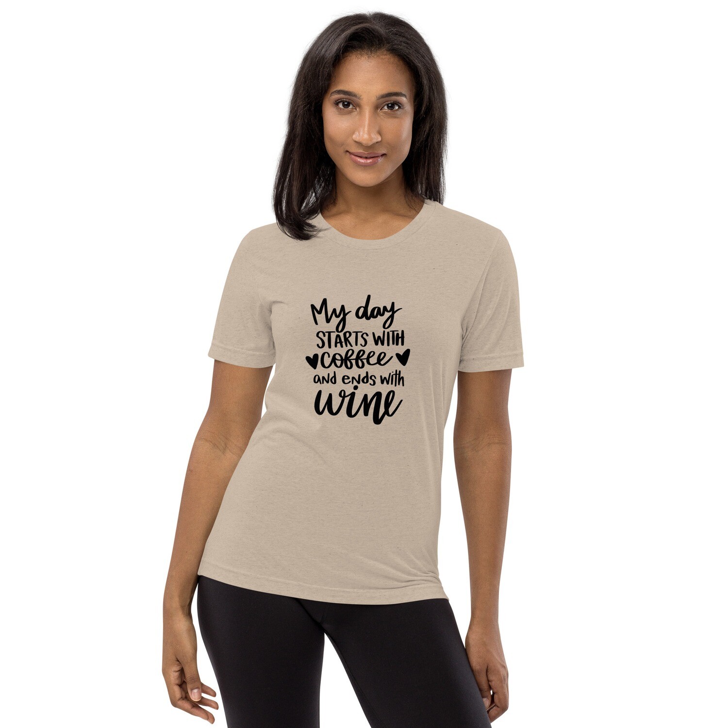 Coffee &amp; Wine Theme Short Sleeve T-shirt