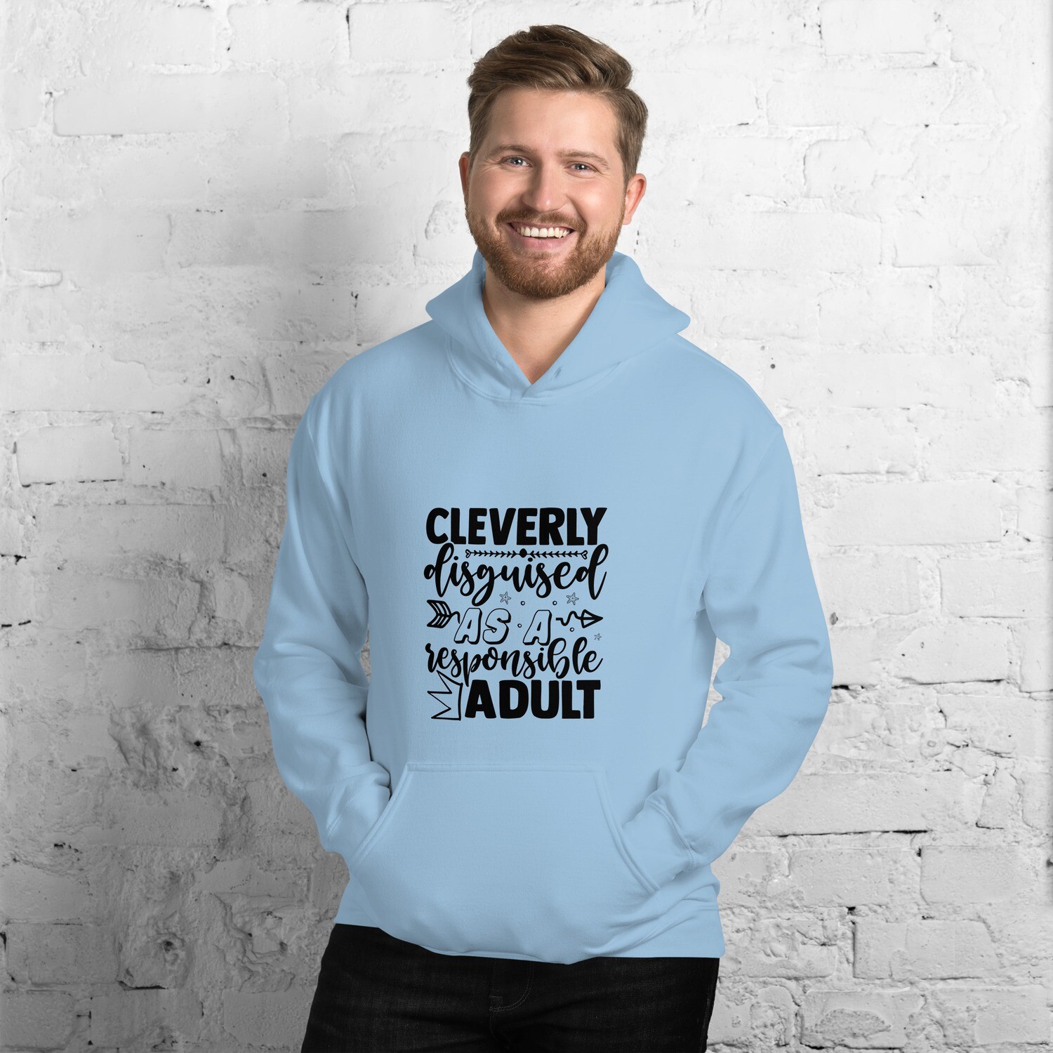 Cleverly Disguise As Responsible Adult - Men&#39;s Hoodie