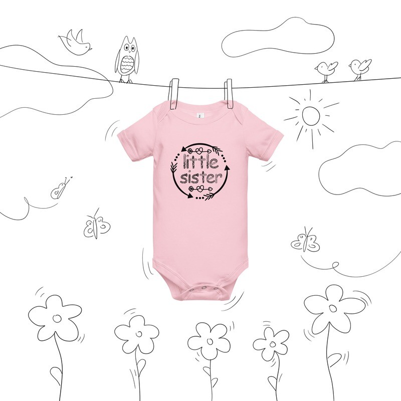 Little Sister Baby Short Sleeve One Piece