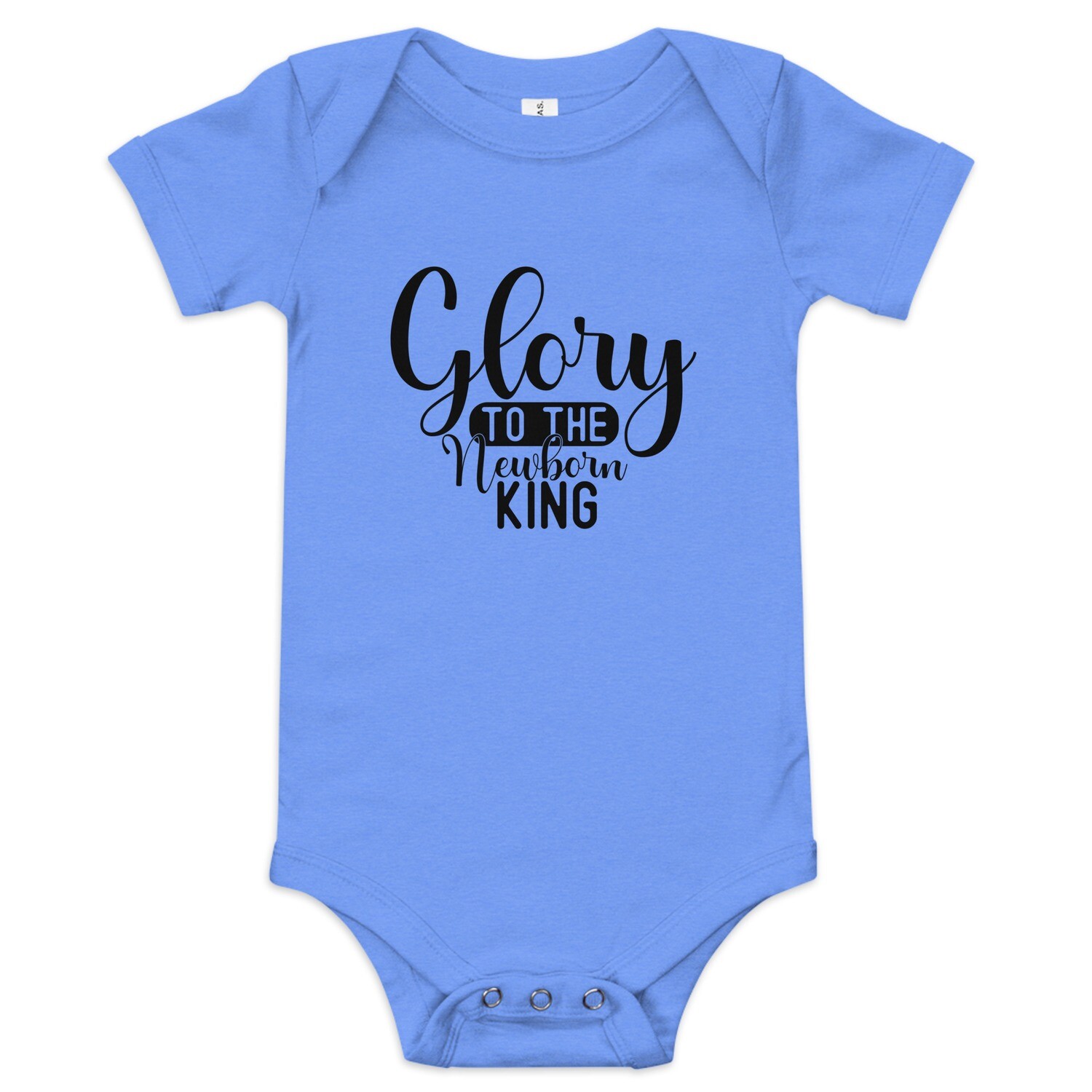Glory To The King Baby short sleeve one piece