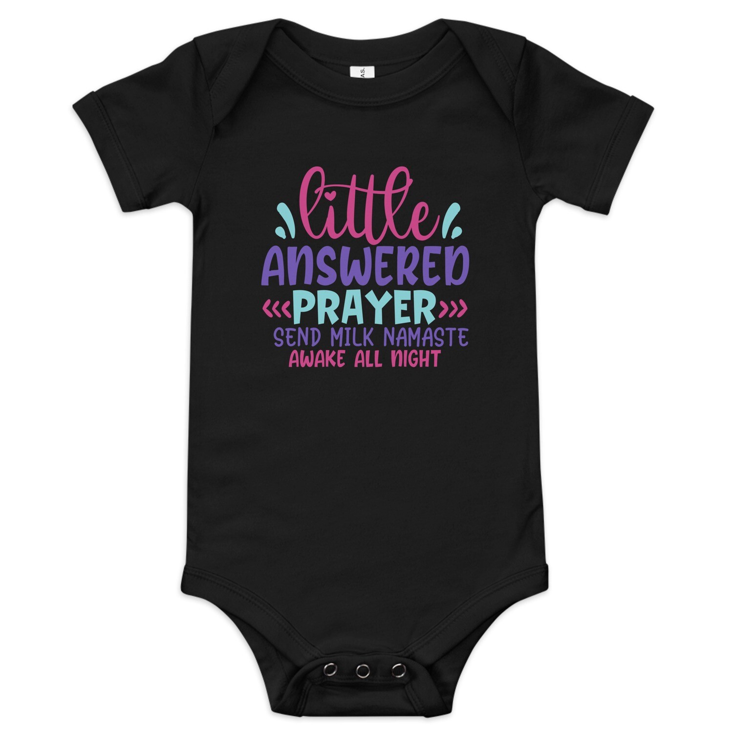 Little Answered Prayer Baby Short Sleeve One Piece