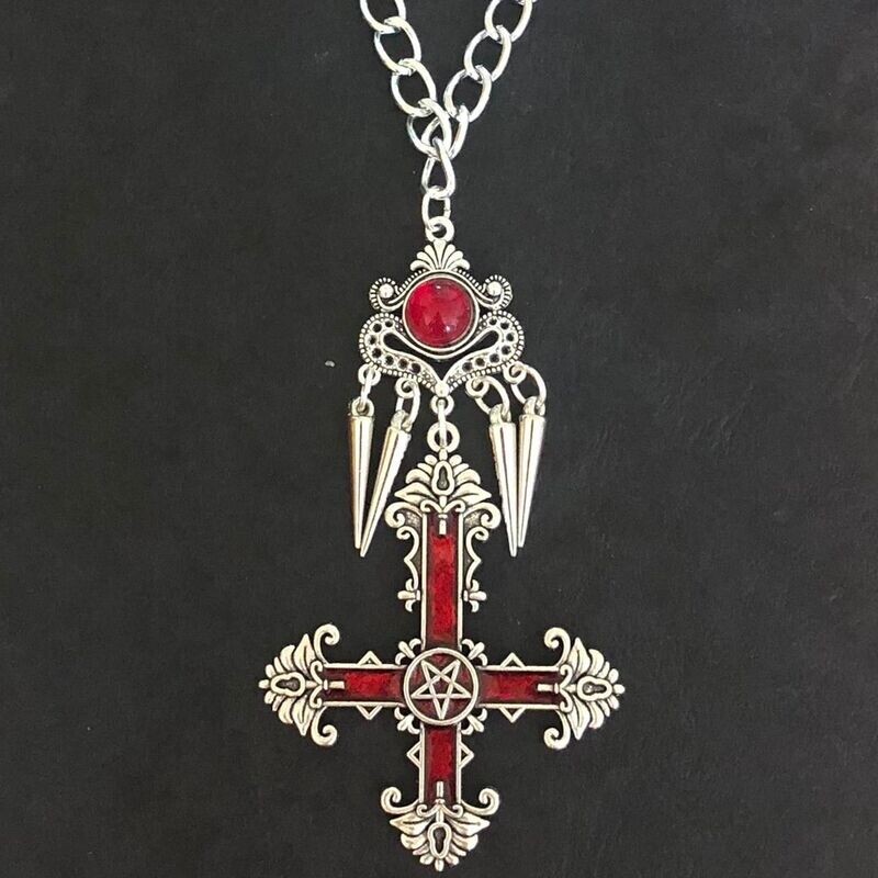 Crimson Reverence Gothic Necklace