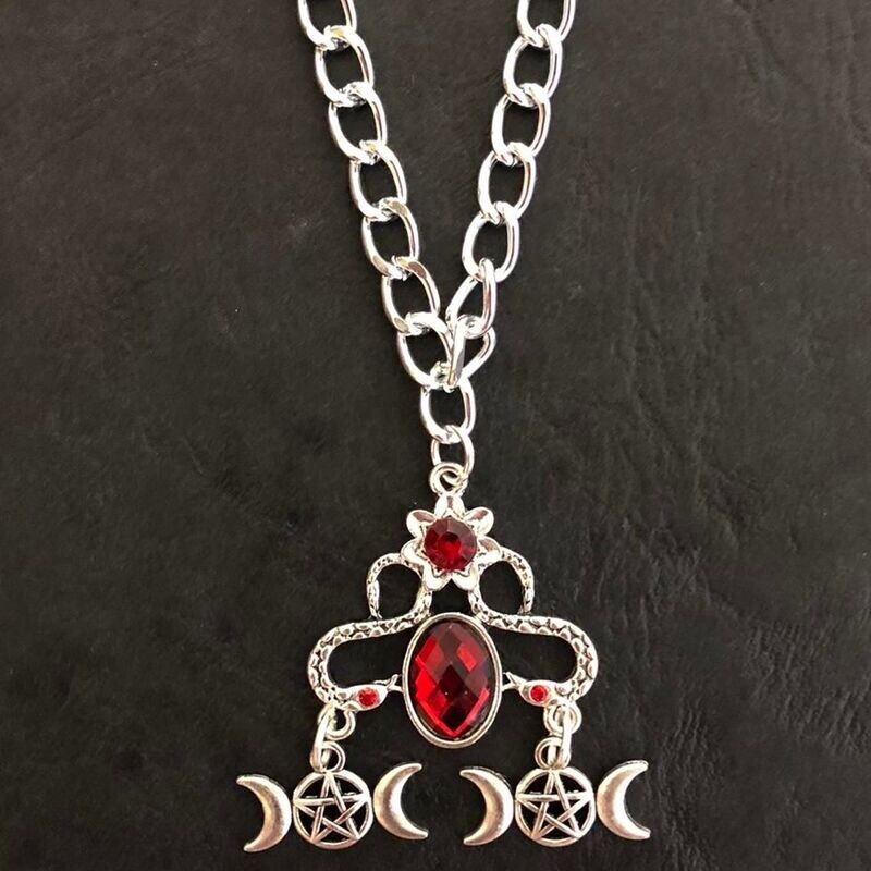 Scarlet Starbound Gothic Necklace