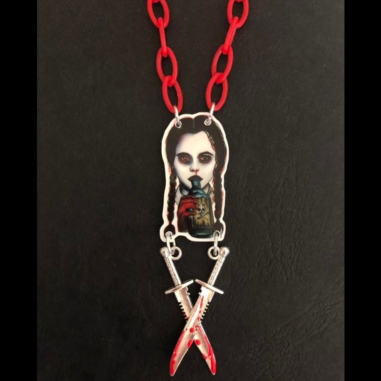 Bloody Daggers Gothic Necklace