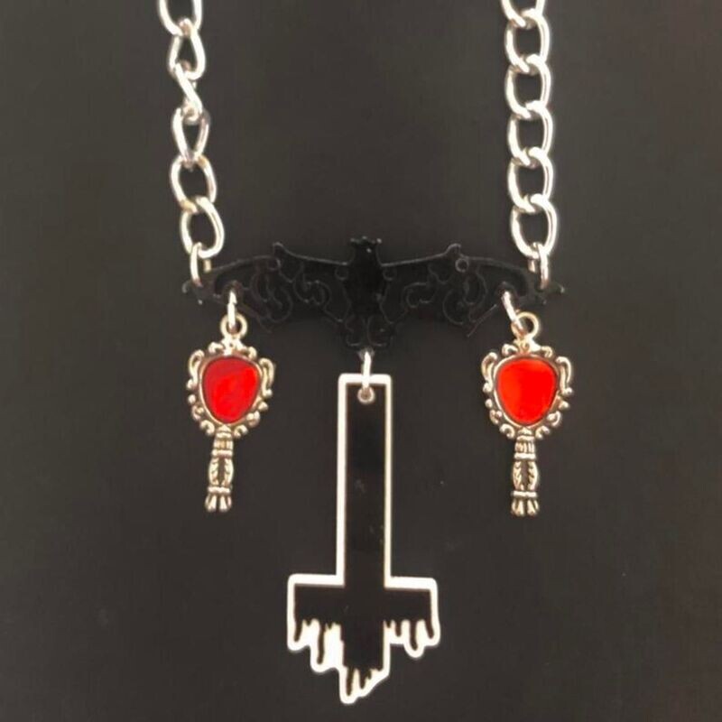 Infernal Looking Glass Gothic Necklace