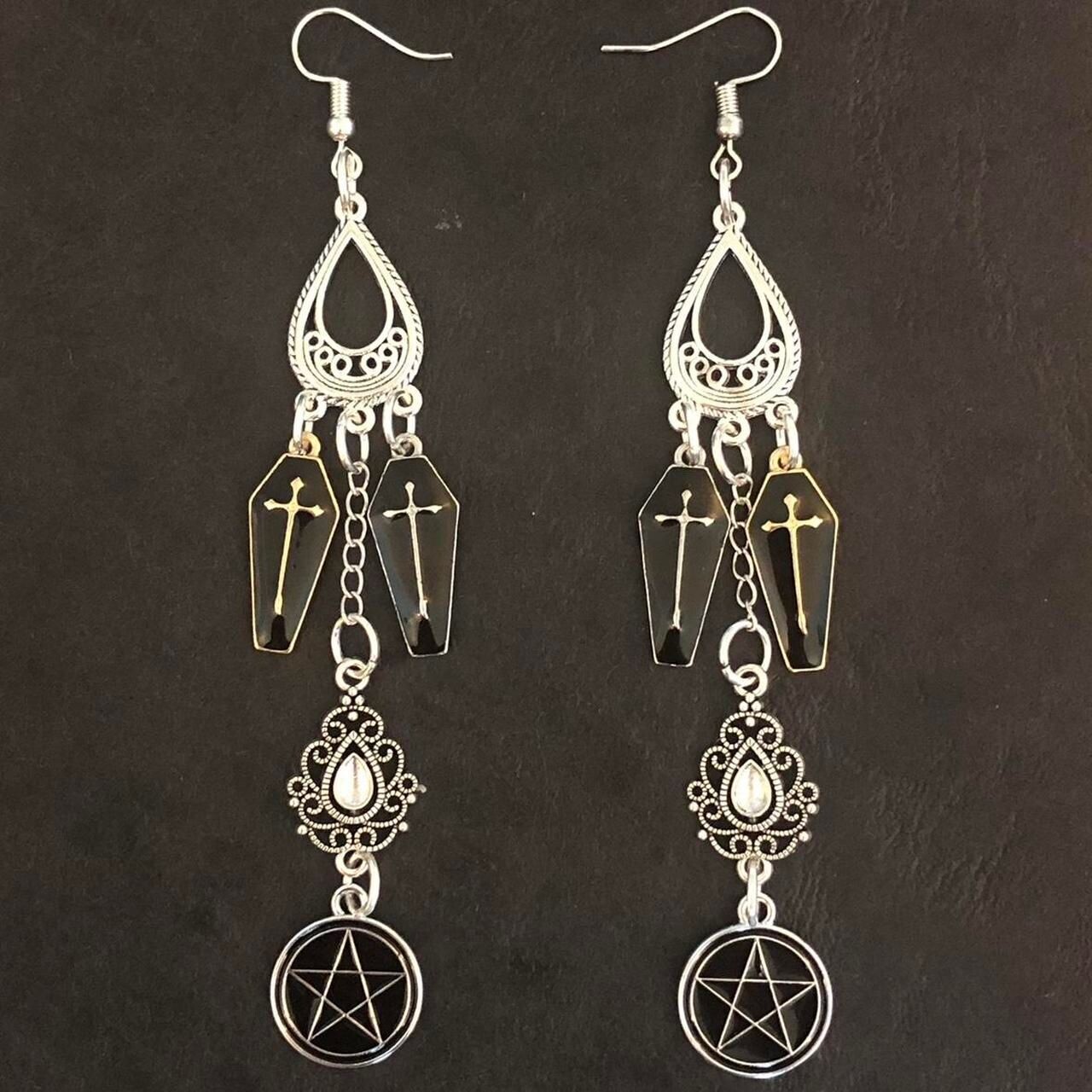 Necromancer’s Embrace Gothic Earrings