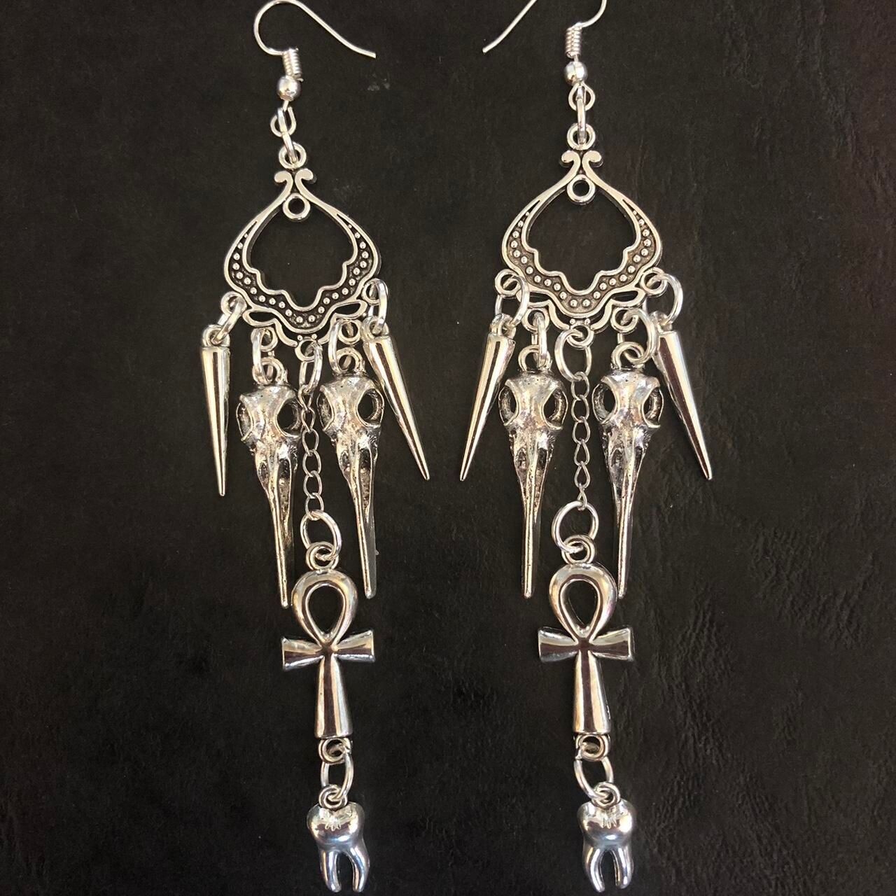 Eternal Raven Enigma Gothic Earrings
