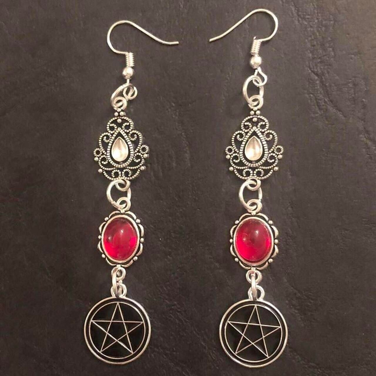 Celestial Glyphs Gothic Earrings