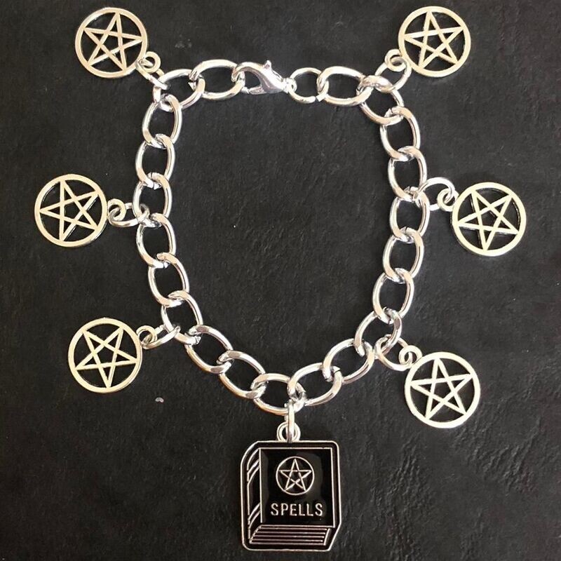 Pentagram Enchantments Gothic Bracelet