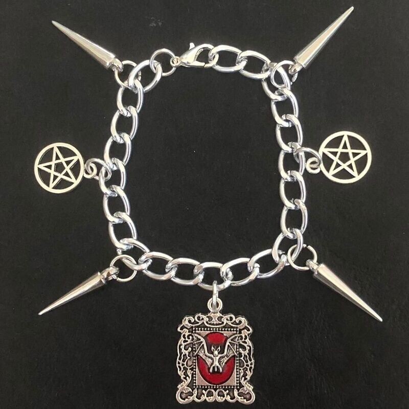 Pentagram Nocturne Gothic Bracelet