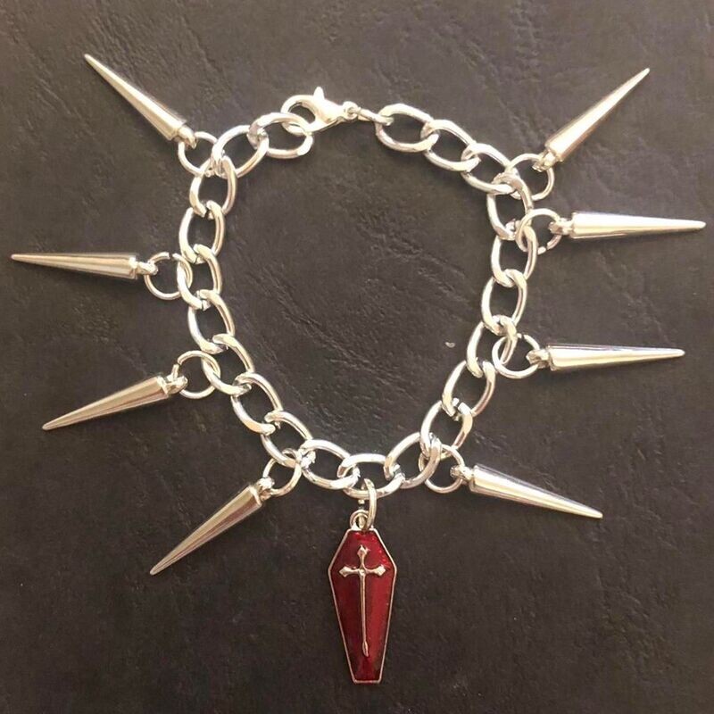 Spikes of the Afterlife Gothic Bracelet