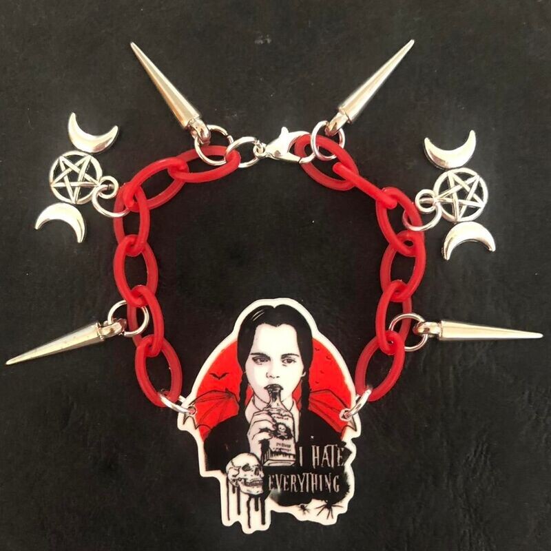 Crimson Nightmares Gothic Bracelet