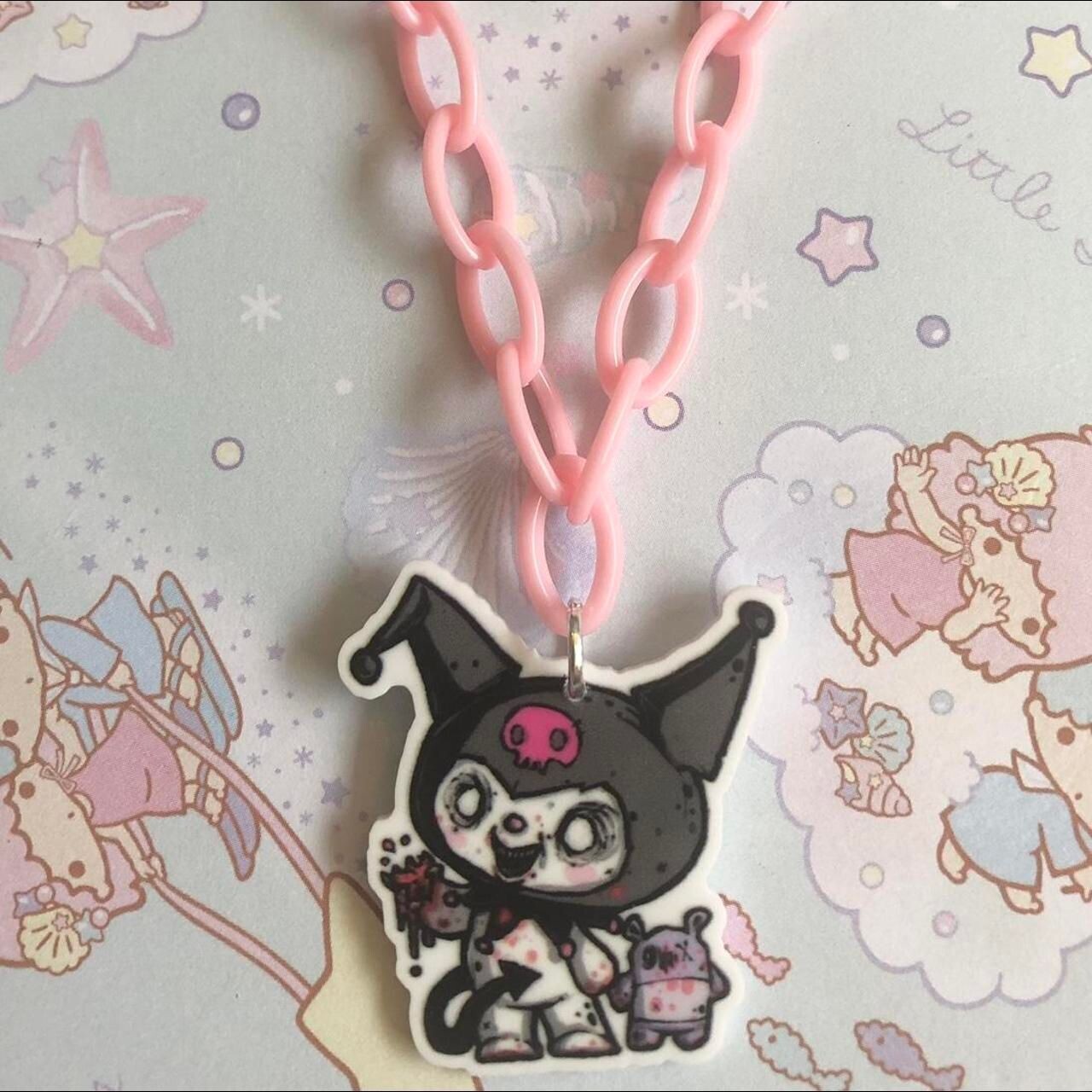 Kawaii Eat Your Heart Out Necklace (Pink)