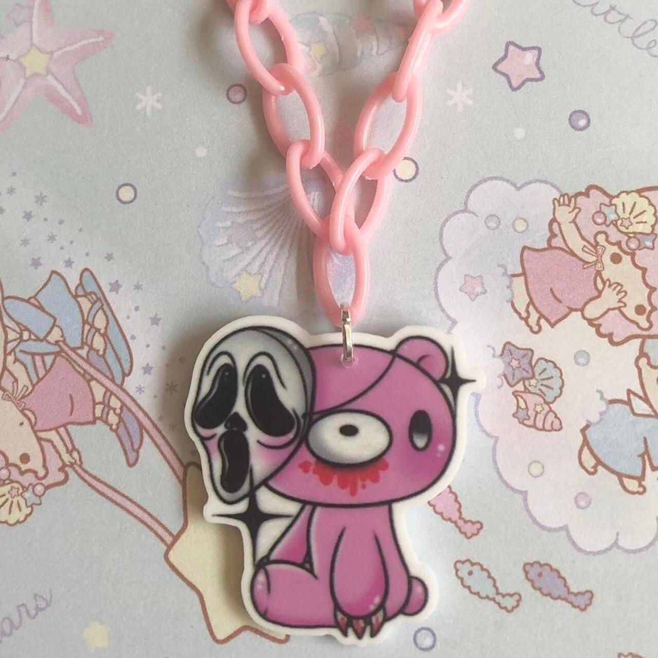 Kawaii Gloomy Necklace (Pink)