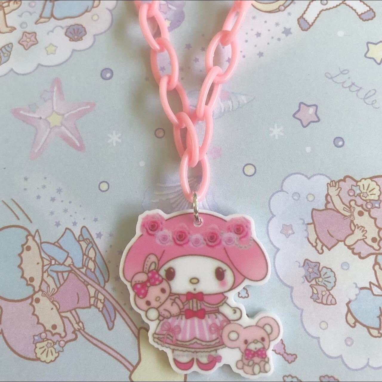 Kawaii Flower Power Necklace (Pink)