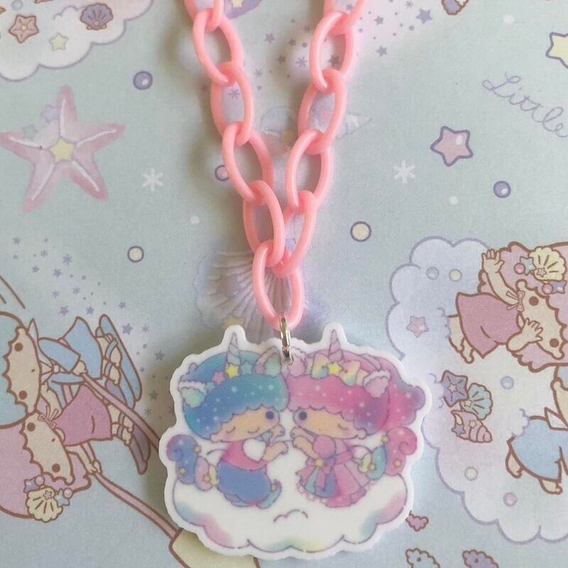 Kawaii BFF Necklace (Pink)