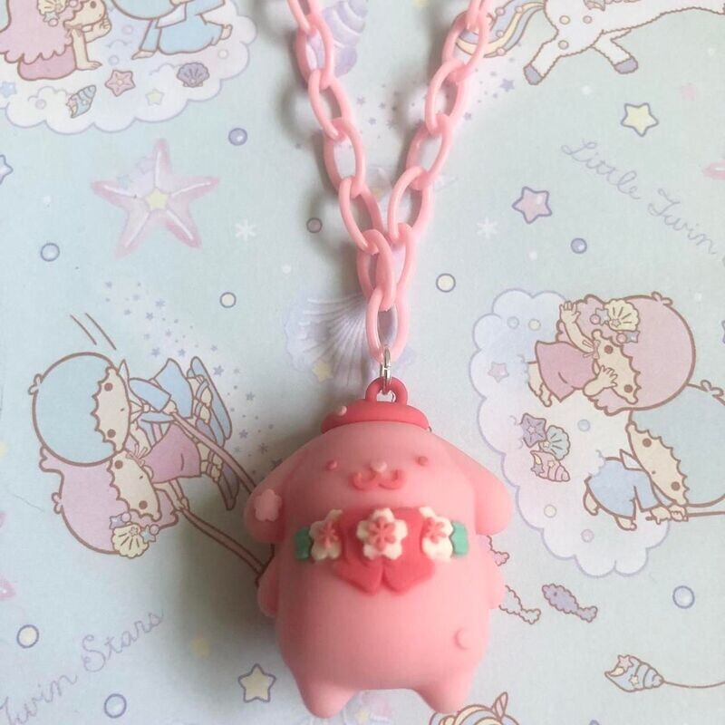 Chunky Kawaii Necklace (Pink)
