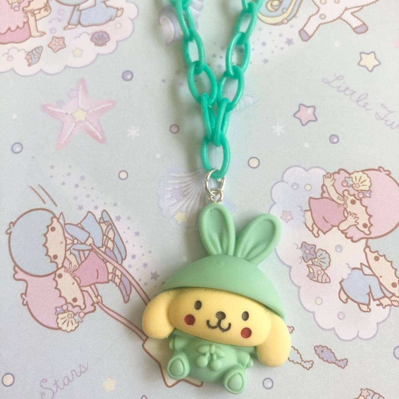 Large Charm Kawaii Necklace (Mint)
