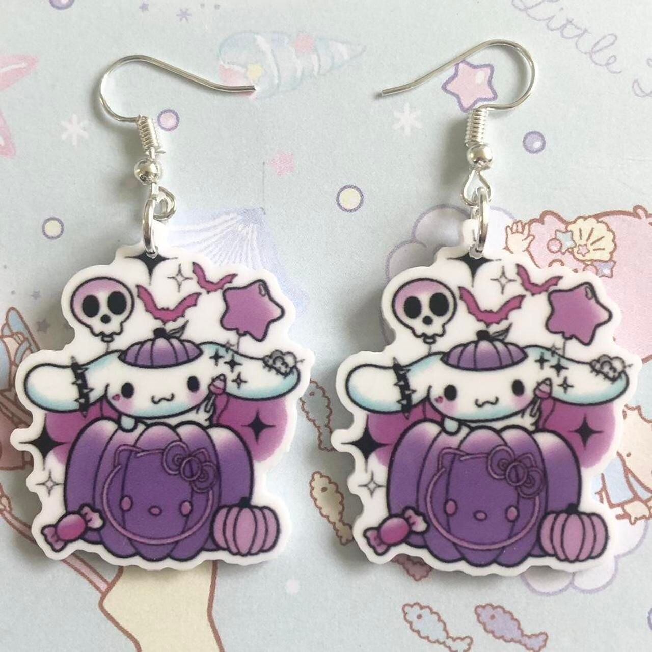 Kawaii Halloween Pumpkin Earrings