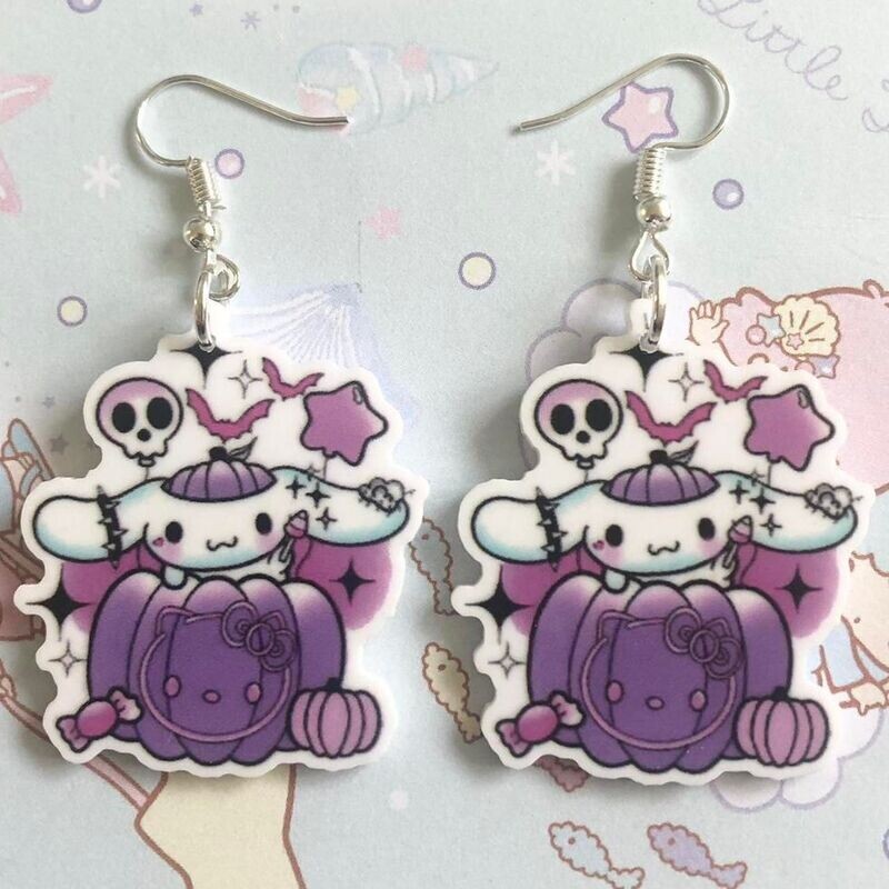 Kawaii Halloween Pumpkin Earrings