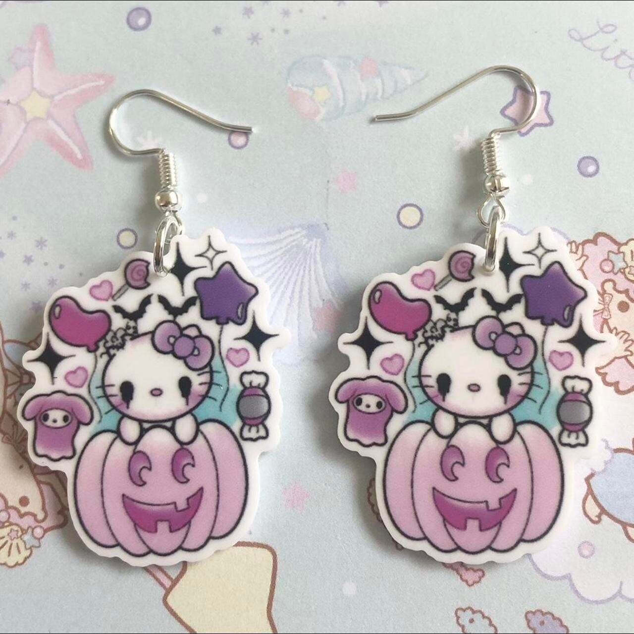 Kawaii Halloween Pumpkin Earrings
