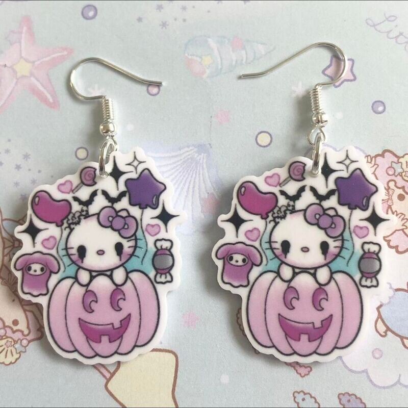 Kawaii Halloween Pumpkin Earrings