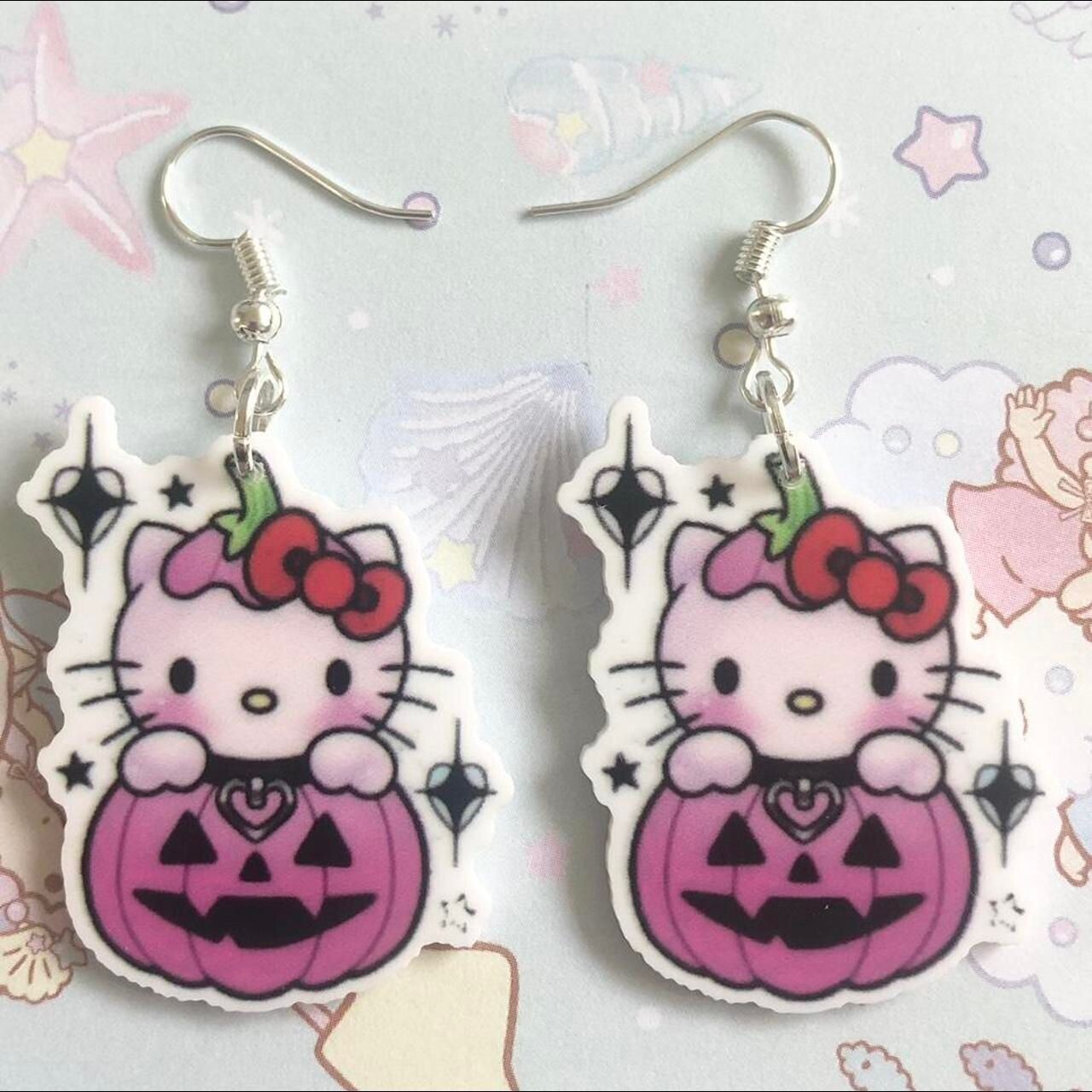Kawaii Halloween Pumpkin Earrings