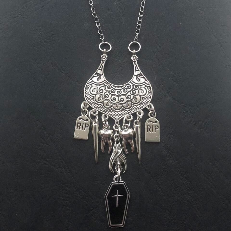 Nocturnal Fangs Gothic Necklace