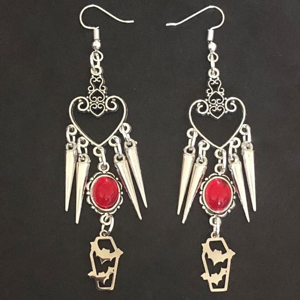 Bat Bites Gothic Earrings