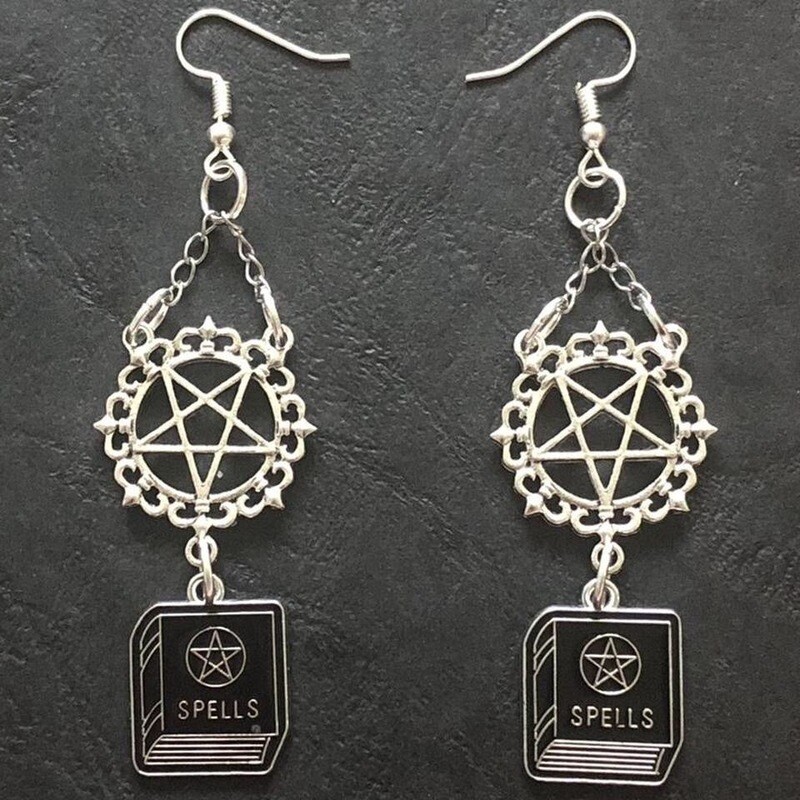 Witch’s Tome Gothic Earrings