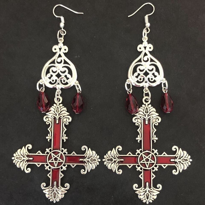 Scarlet Sin Gothic Earrings