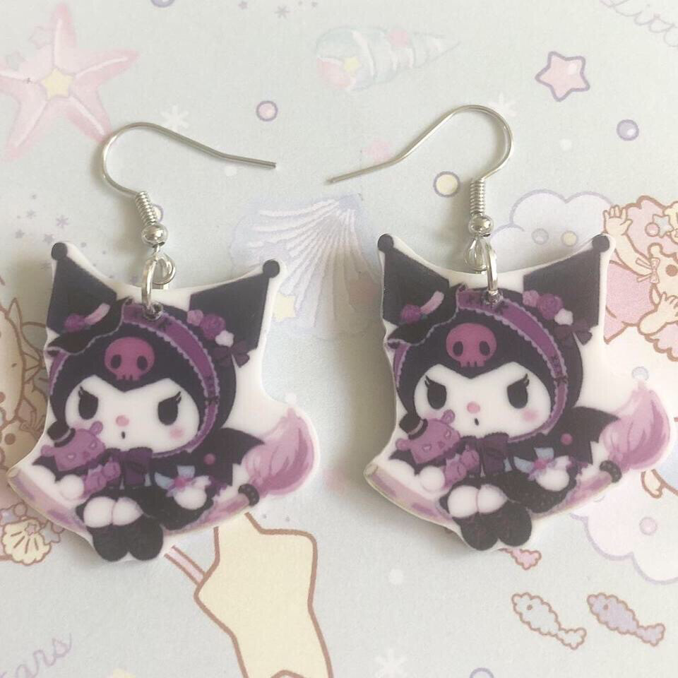Kawaii Witch’s Broom Earrings