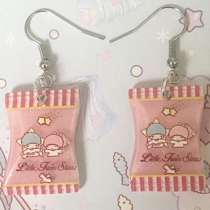 Kawaii BFF Earrings (Pink)
