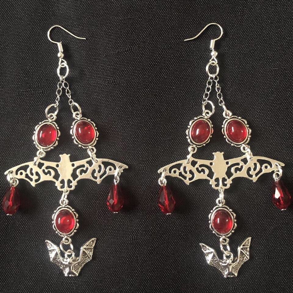 Bat’s Lair Gothic Earrings
