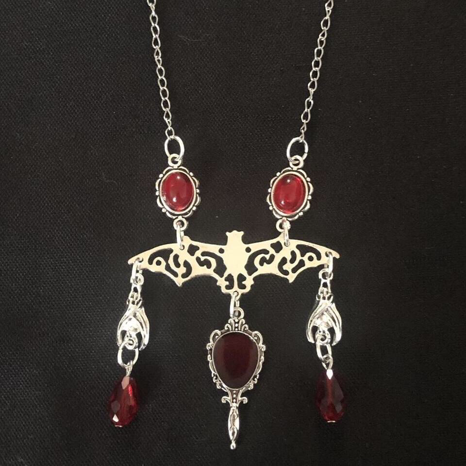 Bloodthirsty Bats Gothic Necklace