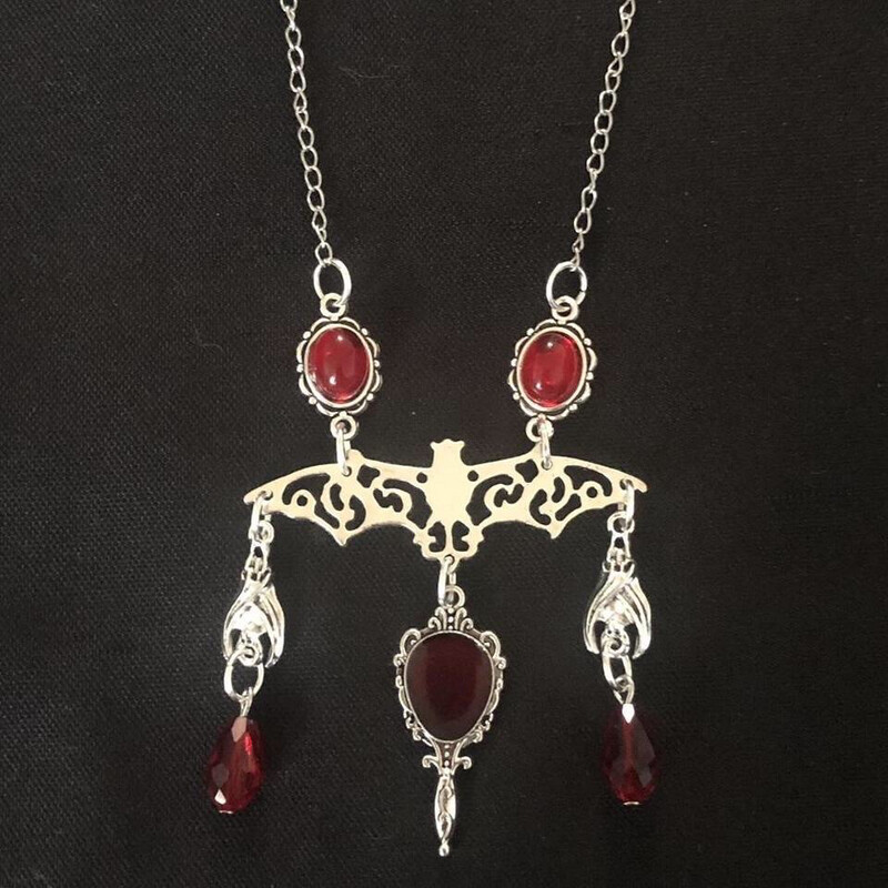 Bloodthirsty Bats Gothic Necklace
