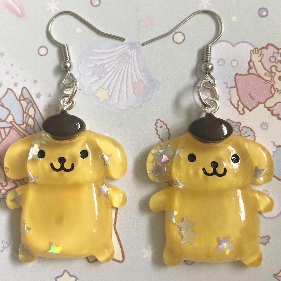 Kawaii Retriever Earrings (Chunky)