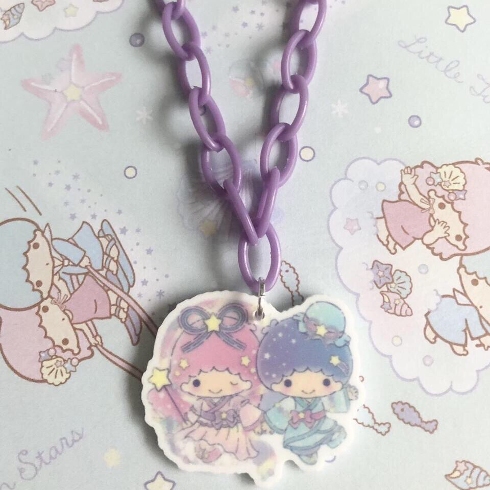 Kawaii BFF Necklace (purple)
